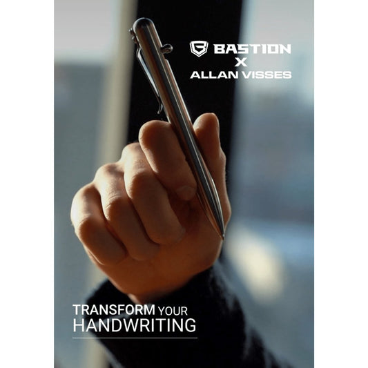 BASTION® x ALLAN VISSES - Transform Your Handwriting by BASTION® - Bastion Bolt Action Pen