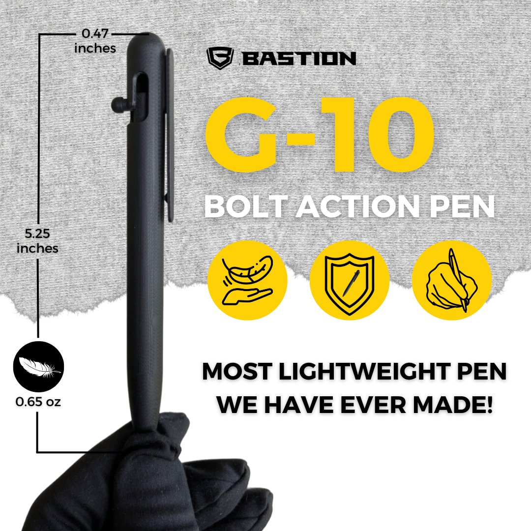 G-10 - BASTION® BOLT ACTION PEN - Bastion Bolt Action Pen